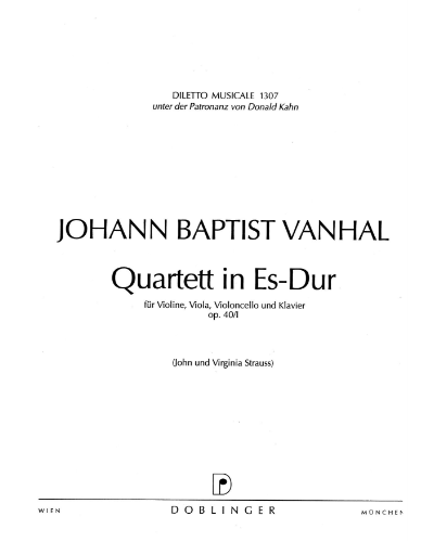 Piano Quartet No. 1 in Eb major, op. 40/1
