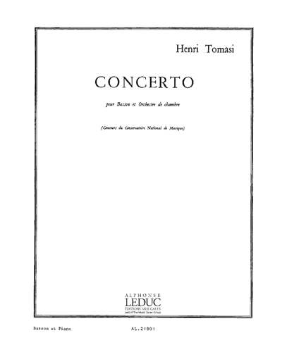 Concerto pour Basson et Orchestre de chambre