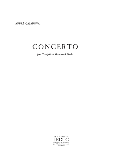 Concerto for Trumpet and String Orchestra