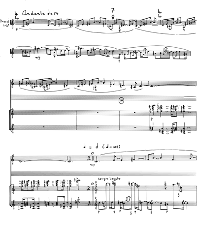 Music for Bass Clarinet and Piano, Op. 18