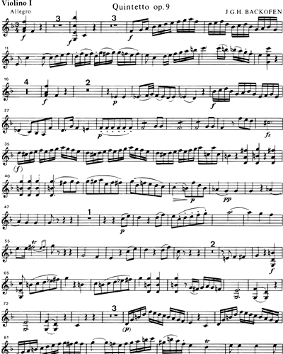 Quintet in F major, op. 9