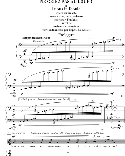 Opera Vocal Score