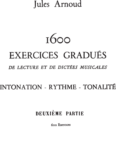 1600 Exercices Gradués Vol. 2