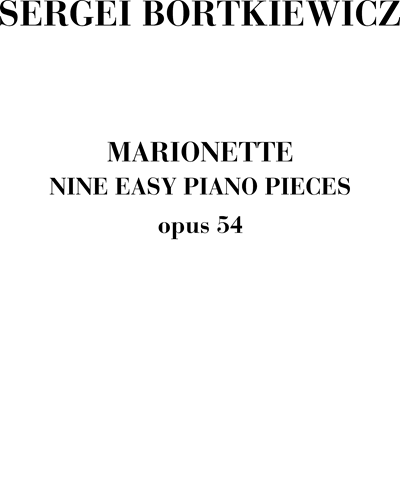 Marionette Op. 54