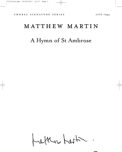 A Hymn of St Ambrose