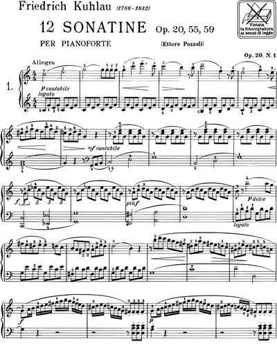 12 Sonatine Op. 20, 55 e 59