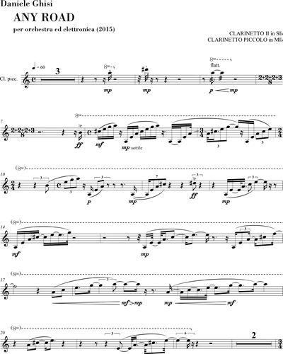 Clarinet 2/Piccolo Clarinet