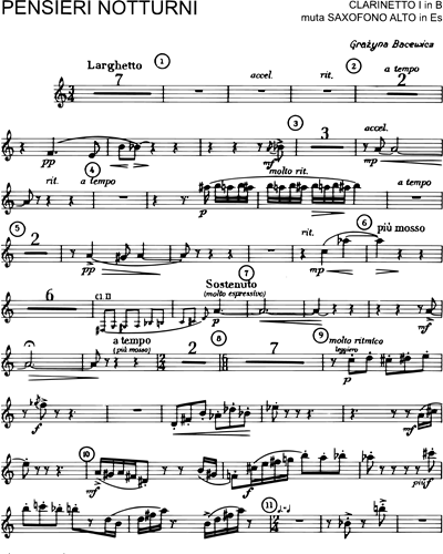 Clarinet in Bb 1/Alto Saxophone