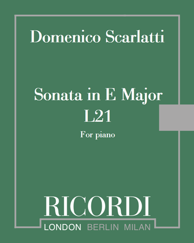 Sonata in E Major, L 21
