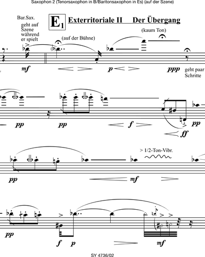 [On-Stage] Tenor Saxophone/Baritone Saxophone