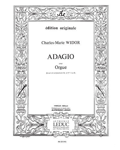 Adagio (Extrait de la Symphonie en Fa n. 5), Op. 42