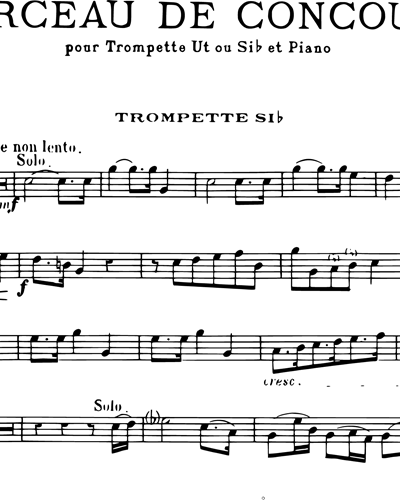 Morceau de Concours Op. 57