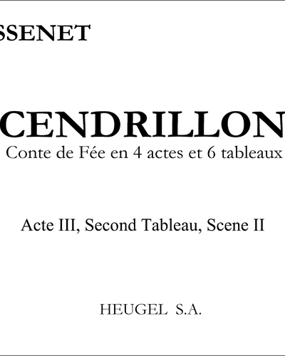 Cendrillon: Acte III, Second Tableau, Scene II