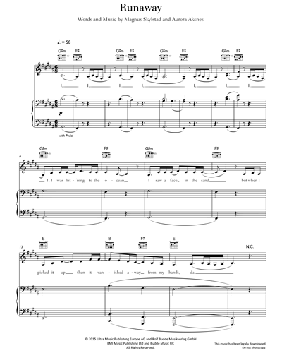 Runaway - Piano Acoustic - song and lyrics by AURORA