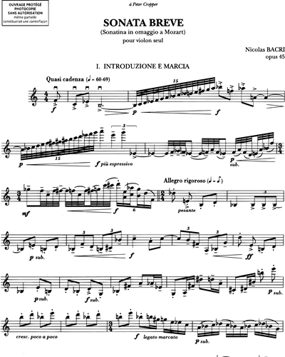 Sonata Breve (Sonatina in omaggio a Mozart)