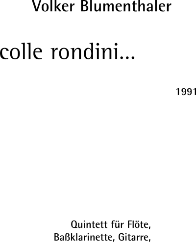 Colle rondini