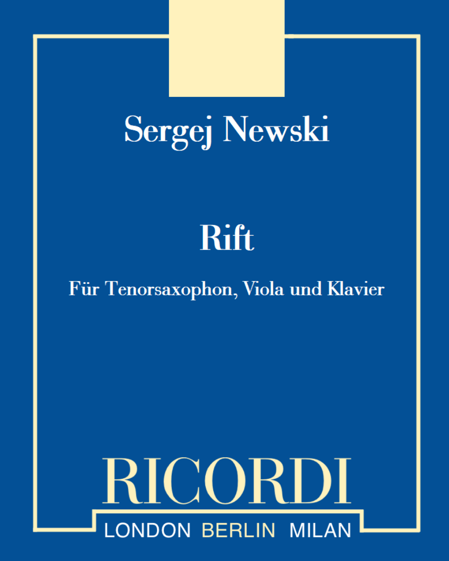 Rift - Für Tenorsaxophon, Viola und Klavier