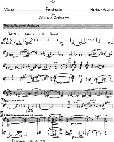 Fantasia for Cello and Orchestra