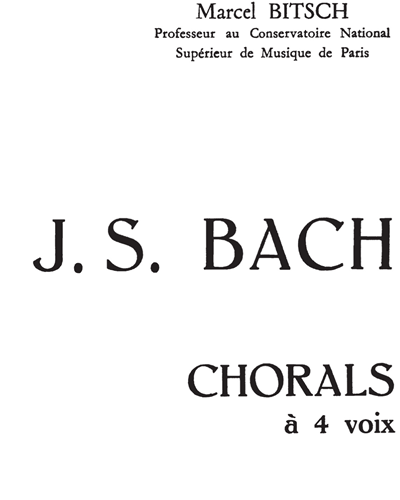 Chorals à 4 Voix, Vol. A2 No. 1 to 24