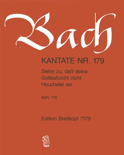 Cantata BWV 179: 'Siehe zu, dass deine Gottesfurcht'