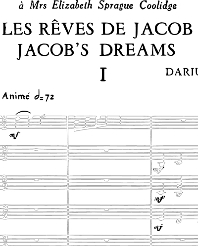 Les Rêves De Jacob Op. 294, Suite Chorégraphique