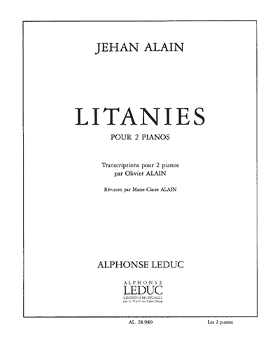 Litanies (Transcription pour 2 Pianos)