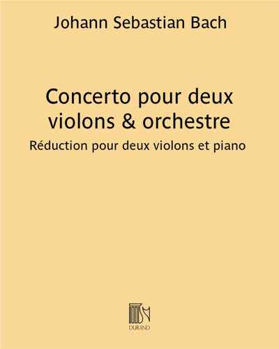Concerto pour deux violons & orchestre, BWV 1043