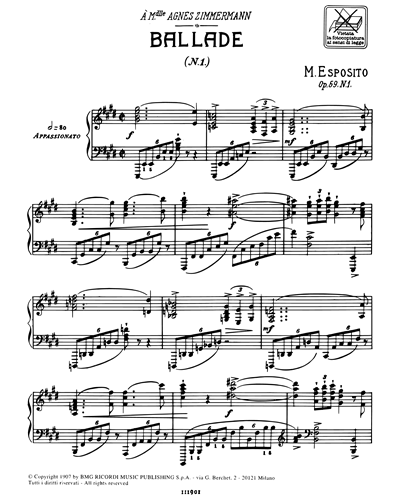 Ballade Op. 69 n. 1