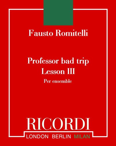 Professor bad trip: Lesson III