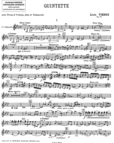 Quintette Op. 42