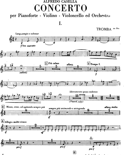 Concerto Per Trio Op 56 English Horn Sheet Music By Alfredo Casella