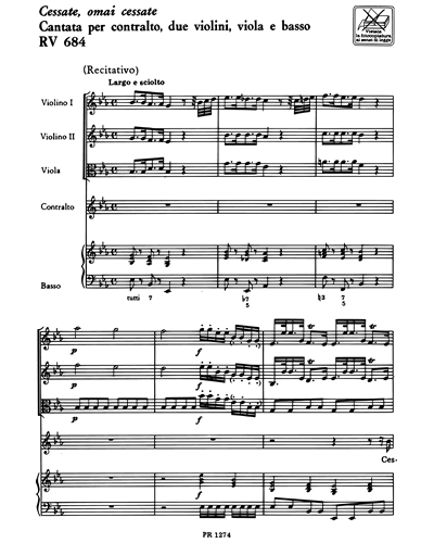 Contralto & Full Score