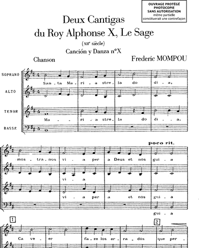 Canción y Danza n° 10 (de "Deux cantigas du Roy Alphonse X")