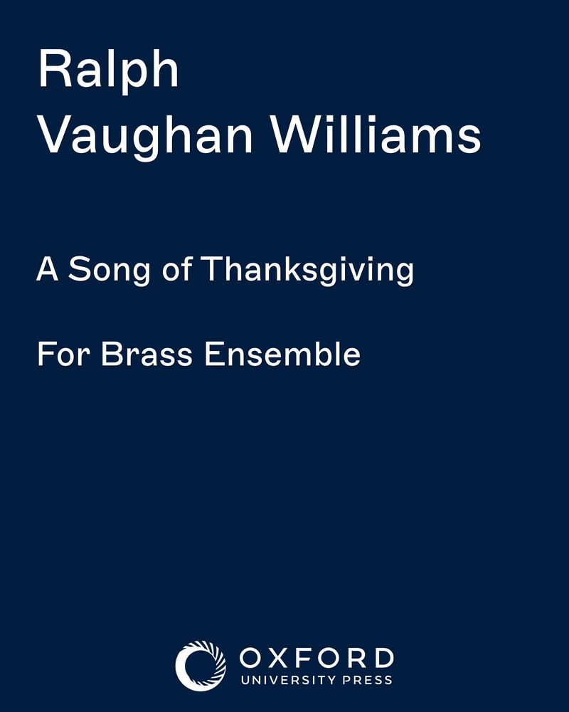 A Song of Thanksgiving