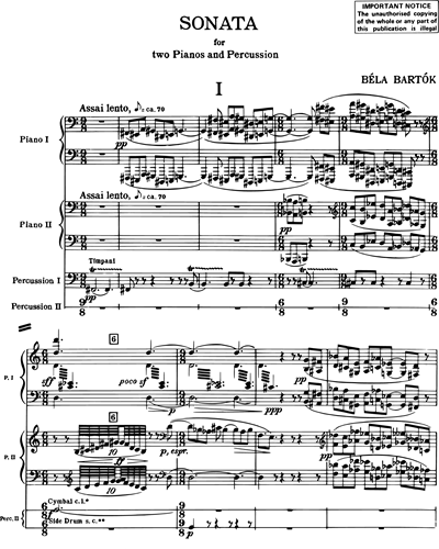 Sonata for Two Pianos & Percussion