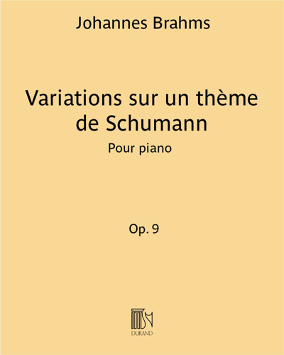 Variations on a Theme by Schumann, op. 9