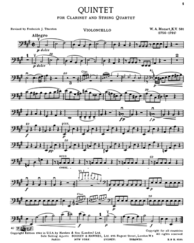 Clarinet Quintet in A major, KV 581
