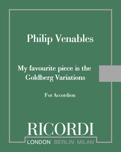 My Favourite Piece is the Goldberg Variations