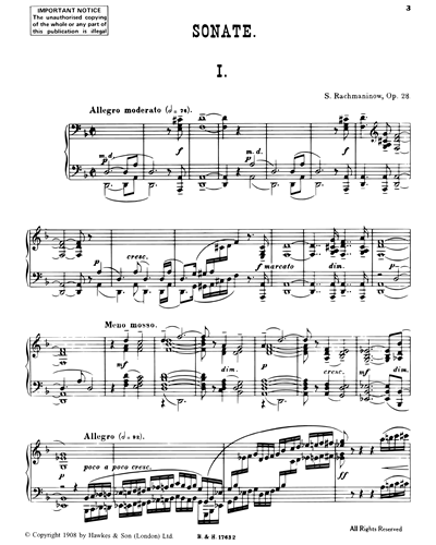 Piano Sonata No. 1 in D minor, op. 28