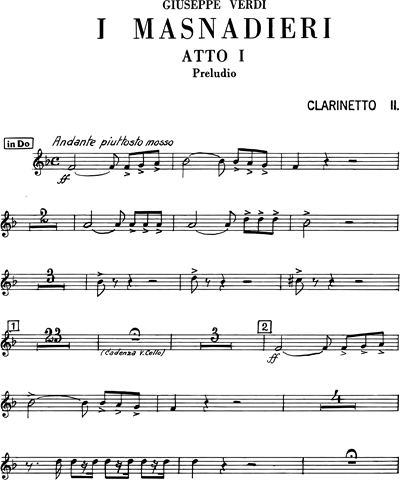 Clarinet in Bb 2/Clarinet in A 2/Clarinet in C 2