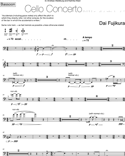 Cello Concerto - Version for ensemble