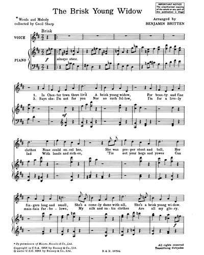 Folk Song Arrangements, Vol. 5