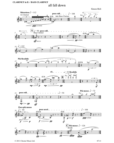 Clarinet in Eb/Bass Clarinet