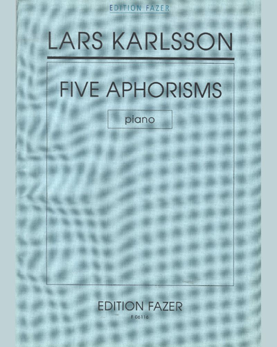 Five Aphorisms