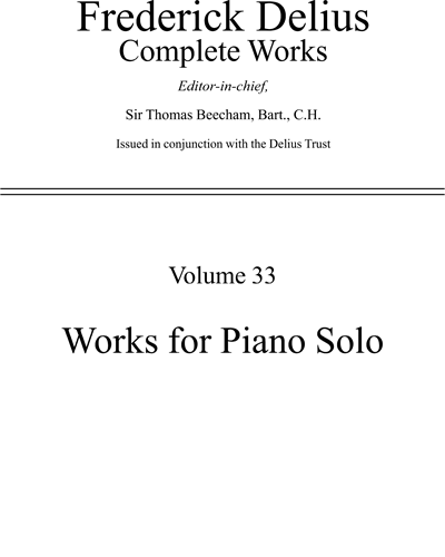 Works for Piano Solo