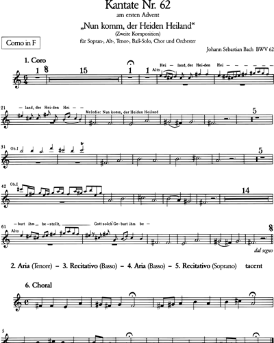 Kantate BWV 62 „Nun komm, der Heiden Heiland“