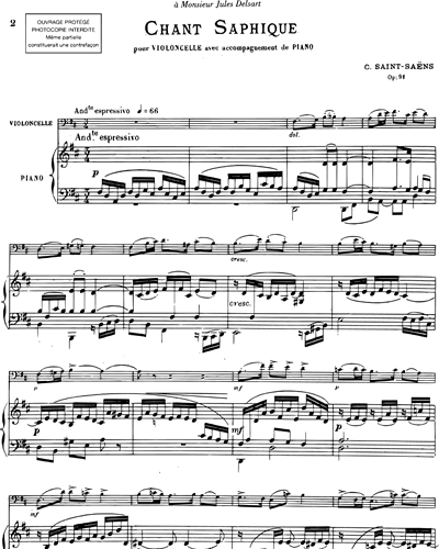 Chant Saphique, op. 91