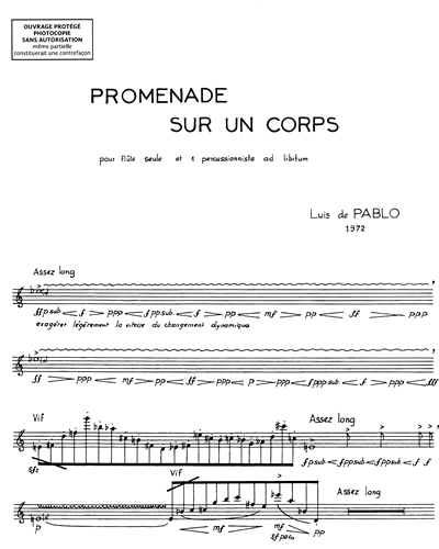 Flute & Percussion (ad libitum)