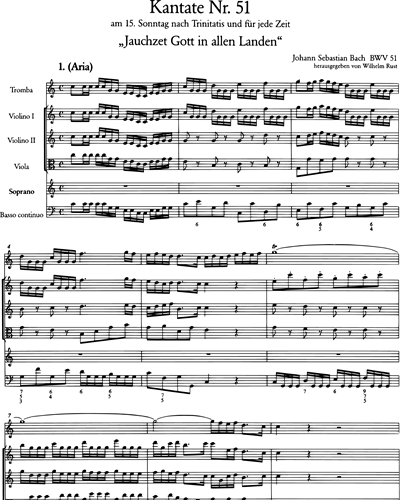 Kantate BWV 51 „- Jauchzet Gott in allen Landen“