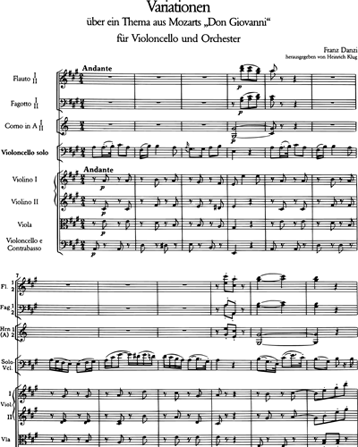 Variationen über ein Thema aus W.A. Mozarts „Don Giovanni“